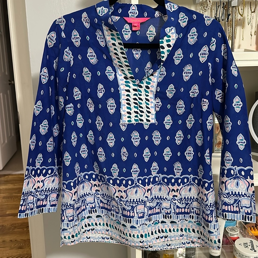Lilly Pulitzer tunic top, XS, EUC